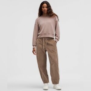 NWT lululemon Corduroy Relaxed MR Pull-On Pant Taupetastic XXS Barrel Leg